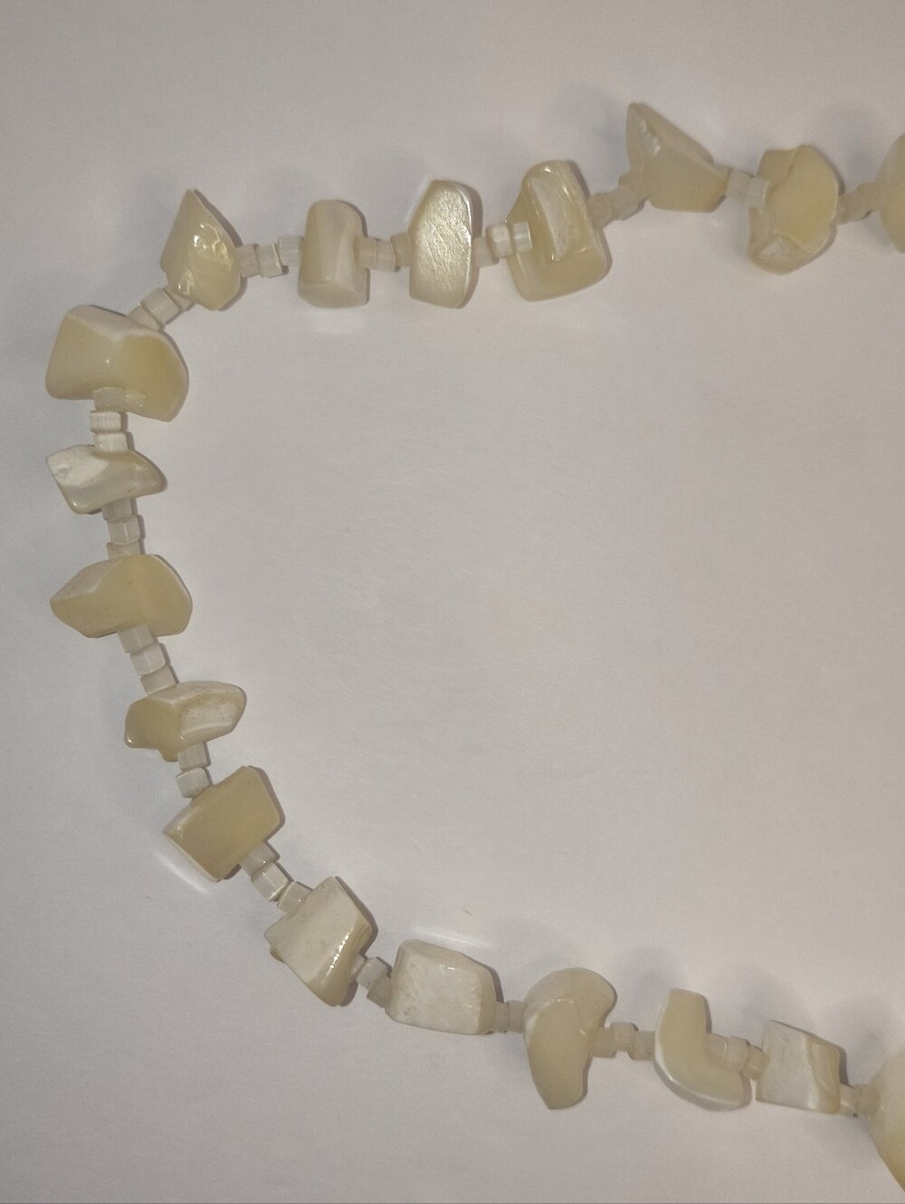 Cream Shell Chip Strand Necklace - Picture 3 of 8
